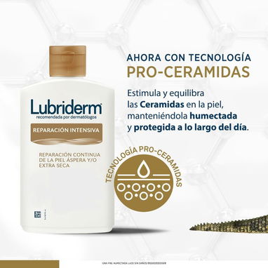 Cremas corporal marca Lubriderm 400 ml humectacion diaria y reparación intensiva recomendada por los dermatologos - Img 94041592