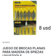 Juego de brocas planas para madera 6 piezas - Img 57732068