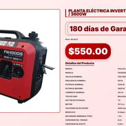 PLANTA ELÉCTRICA INVERTER HOLLFILL 3250W / 3600W . - Img 56933440