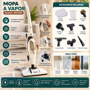 🛍️ Mopa, para limpieza profunda con vapor.  🔑 Código: Aspi504 📝 Aspiradora práctica para mantener tu hogar limpio con - Img 57992559