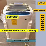 ESC-621-Lavadora automática LG de 9kg....300 USD...51596013...transporte costo adicional - Img 55995278