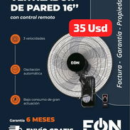 Ventilador de pared Eón 16" con control remoto, Garantía de 6 meses, Entrega gratis para toda La Habana - Img 56056074