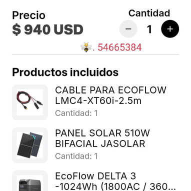 Ecoflow Delta 3 1024Wh+ panel 510W+ cable MC4 - 2/2