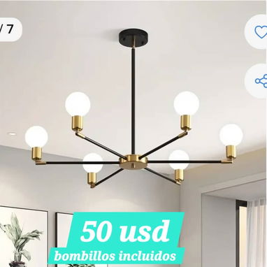 52957459 lamparas de techo BOMBILLOS INCLUIDOS lampara tipo plafon 18w----8 usd timbre inalambrico--10usd juego de cubi - Img 123980639