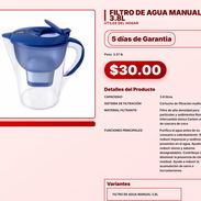 FILTRO DE AGUA MANUAL 3.8L . - Img 57563484