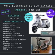 Moto eléctrica estilo vintage - Img 45497104