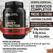 Proteína optimum Nutrition 62 servicios - Img 57135022