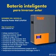 BATERÍA INTELIGENTE POWMR LiFePO4 51.2V 100AH 🔋⚡ - Img 55532703