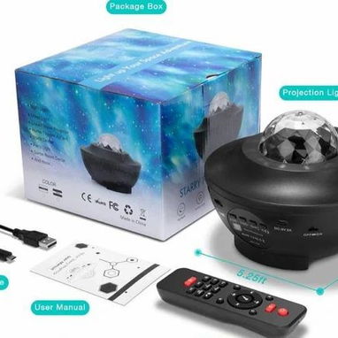 🌟​ LAMPARA DE PROYECCION 🌟​ SIMULADOR DE OCEANOS Y MAS 🌟​ LASER PUNTOS 🌟​ MUSICA 🌟​ CONTROL 🌟 Y MAS --  5887.23.60 - Img 81994787