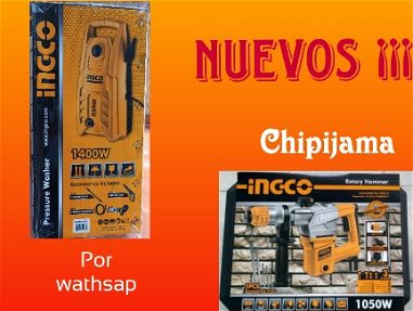 Chipijama Industrial Ingco y Hidrolavadora Industrial Ingco, Nuevos - Img main-image-45715480