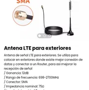 Antena LTE para exteriores. Cable de 5m. Nueva - Img 49537422