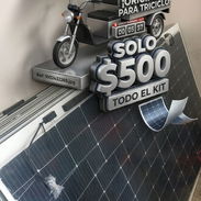 KIT DE PANELES SOLARES FLEXIBLES ORIGINALES PARA TRICICLOS,CON SUS CABLES Y CONTROLADOR MPPT TODO NUEVO ORIGINAL..‼️✴️‼️ - Img 56215605