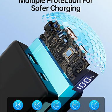 Powerbank GENSROCK 10000 mAh,  carga rápida 22.5W - 5/7