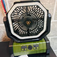 Ventiladores recargables F6 verde y naranja - Img 56490455