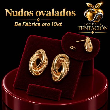 Aretes de oro 10k, varios modelos - 7/10