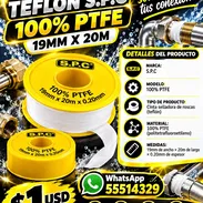 TEFLÓN S.P.C 100% PTFE 19MM X 20M, FACTURA. VARIEDAD DE PRODUCTOS PARA EL HOGAR Y ARTÍCULOS DE FERRETERÍA - Img 57616935