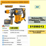 MV-613-Rotomartillo (Chipijama) 1500w INGCO ....145 USD...51596013....transporte costo adicional - Img 55881447