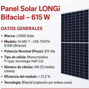 Panel solar marca longi de 615 - Img 56904417