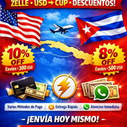 REMESA A CUBA. AL MOMENTO HACEMOS LLEGAR TU DINERO. ZELLE USD CUP MLC CLASICA - Img 56371563