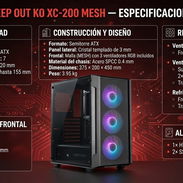 Chasis Keep out KO XC-200 Mesh RGB  (3 fanes rgb) ATX - Img 54542748