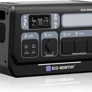 Ganga Estaciones de energia ECO-WORTHY PS2400 bateria 2048 Wh, potencia 2400W carga solar hasta 1200W NUEVOS 5-339-2858 - Img 57732299