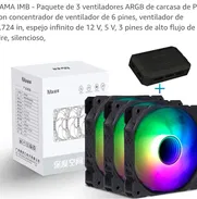 Fanes SAMA ARGB para CPU y Chasis/ Caja controladora COOLMOON RGB dé  3 pines para fanes ARGB - Img 49599899
