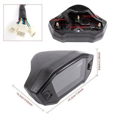 🏍️📟 Velocímetro Digital LCD Universal para Motos ⚡🌐 - Img 125951194