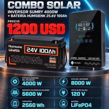 Combos solares de diferentes capacidades y precios P0649-AV004 - 3/10