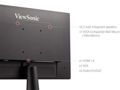 MONITOR ViewSonic VA2447-MH Monitor Full HD 1080p de 24 pulgadas con bisel ultrafino, sincronización libre AMD - Img 68351215