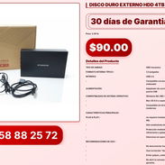 DISCO DURO EXTERNO HDD 4TB 2.0 VPT#-0308 - Img 56831113