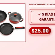 JUEGO DE SARTENES Y OLLA Y1298 - Img 58229746
