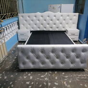 Camas tapizadas y muebles para más información llamar al 59396015 o warsat calidad y garantía - Img 45211132