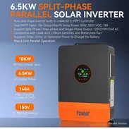 Inversor solar híbrido PowMr de 6500 W, de 48 V a 120 V/240 V - Img 57491400