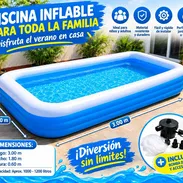 PISCINA INFLABLE FAMILIAR 3.00M x 1.80M – INCLUYE BOMBA – 135 USD - Img 58012538