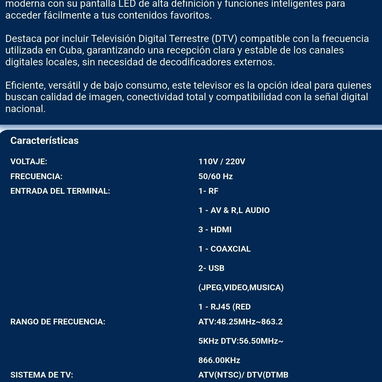 Televisor Smart TV de 55" pulgadas marca EKO con cajita digital incluida + soporte de pared 🔷️ $500 USD - 2/2