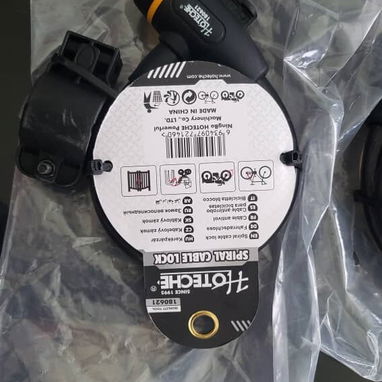 Candado Hoteche para motos y bici motos anti corte 2 llaves anti copia con aditamento adicional para llevar el Candado - Img 77875348
