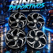 Vendo llantas 5 huecos rin 15 centro moskvitch - Img 54922969