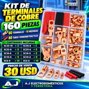 Kit de terminales de cobre, ideal para instalaciones eléctricas, sistemas fotovoltaicos, baterías, etc. - Img 57862334