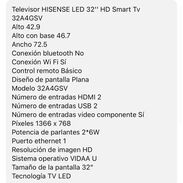 Smart tv marca HISENSE DE 32' - Img 45558277
