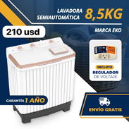 Lavadoras semiautomáticas 8.5kg y 7kg incluyen regulador de voltaje y serv de mensajería gratis - Img 56440223