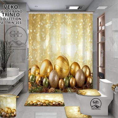 Set de baño 5 piezas tema Navideño - 8/10