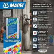 Mapegrout T60 Mapei – 25 kg – 45 USD – Reparación Estructural - Img 58133857