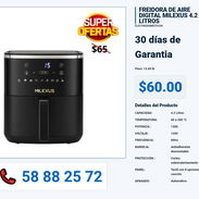FREIDORA DE AIRE DIGITAL MILEXUS 4.2 LITROS VPT-0384 - Img 55992264