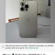 iPhone 16 Pro Max 📲 256 libre de fábrica. Bat 93% - Img 55807421