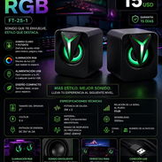 BOCINA PARA PC RGB FT-25-1 Nuevas en caja - Img 56409176