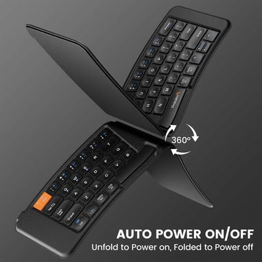 Teclado pequeño plegable conexión por Bluetooth, batería integrada - 2/2