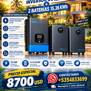 ☀️⚡SUPER KIT SOLAR⚡☀️ INVERSOR 12KW + (2) BATERÍAS 15.36KWH TODO INFINISOLAR. CONTAMOS CON MENSAJERÍA. 📲 54833699 - Img 57588232