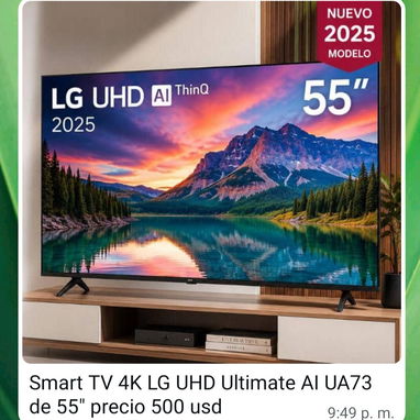TV 55" LG 4K, barra d sonido d120W - 2/2