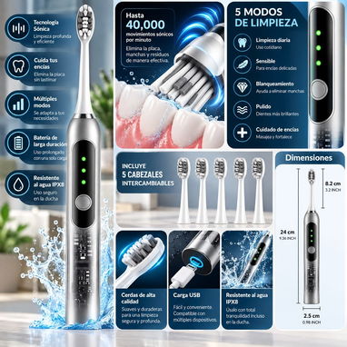Cepillo eléctrico de dientes recargable - 4/4