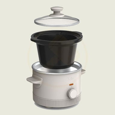 Olla de cocción lenta Bella de 1.4 litros Control manual de 3 niveles, recipiente de cerámica antiadherente (TP) 43 USD - 4/8